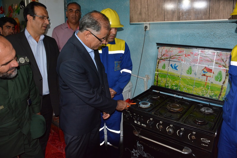 افتتاح طرح گاز رسانی به روستای ماراکومی