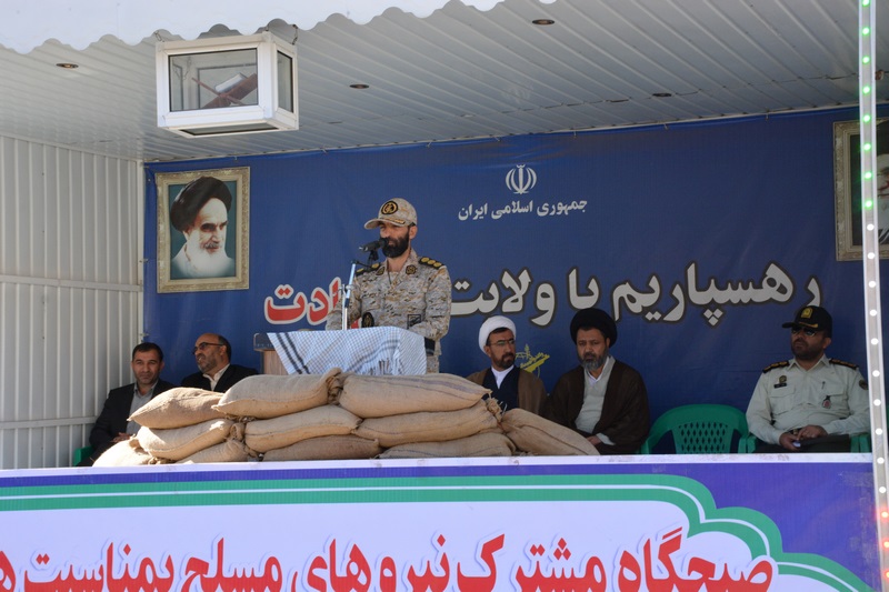 مراسم صبحگاه مشترک نیروهای مسلح در سپاه پاسداران انقلاب اسلامی ماکو