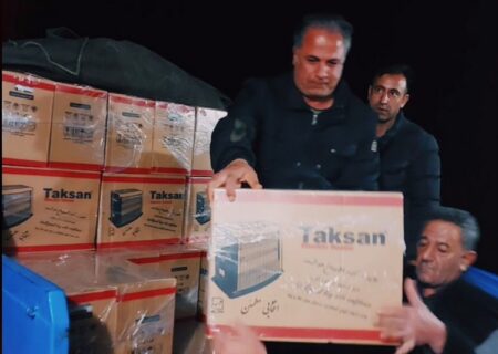 اهدای ۲۰۰ بخاری برقی به مناطق زلزله زده خوی